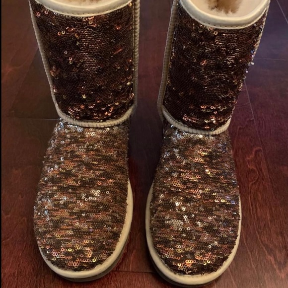 ugg gold sequin boots